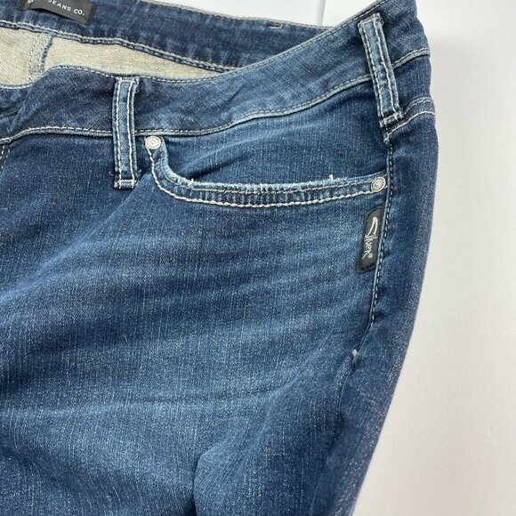 NWT Silver Jeans Elyse Slim Size 20 Inseam:29 (28) Indigo Blue - Picture 14 of 16